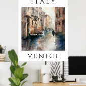 Aquarell Venedig in Italien Poster (Heimbüro)