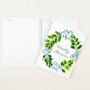 Aquarell-Vergissmeinnicht-Blumen Planer