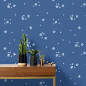 Aquarell Vergissmeinnicht Blüten - dunkelblau Tapete