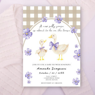 Aquarell Verrückte Gans Baby Shower Einladung