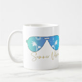 Aquarell Vibes Sonnenbrille Kaffeetasse (Links)