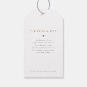 Aquarell | Vielen Dank | Leopard-Etiketten Geschenkanhänger (Rückseite)