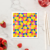 Aquarell-Viertelkreise Design Serviette (Beispiel)