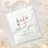 Aquarell Vino vor Vows Brautparty Geschenktütchen (Ausgeschnitten)