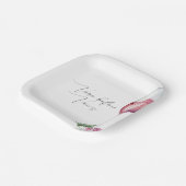 Aquarell Vino vor Vows Paper-Tellern Pappteller (Gewinkelt)