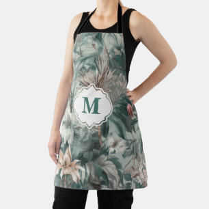 Aquarell Vintage floral Boho Stylisch mit Mono Schürze