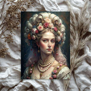 Aquarell Vintage Viktorianische Dame Rose Seidenpapier