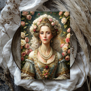 Aquarell Vintage Viktorianische Dame Rose Seidenpapier