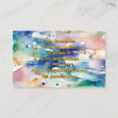 Aquarell Visitenkarte (Rückseite)