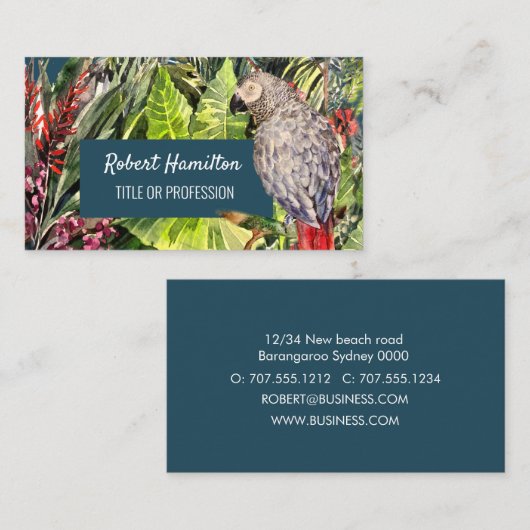 Aquarell Visitenkarte (Vorne/Hinten)