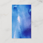 Aquarell-Visitenkarte, blaue Libelle modern Visitenkarte (Rückseite)