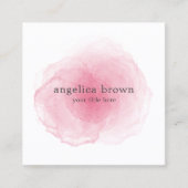 Aquarell-Visitenkarte Quadratische Visitenkarte (Vorderseite)