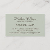 Aquarell-Visitenkarte Visitenkarte (Rückseite)