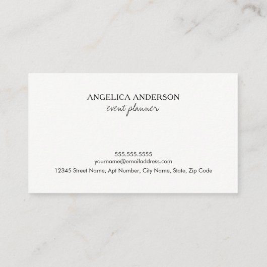 Aquarell-Visitenkarte Visitenkarte (Rückseite)