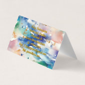 Aquarell Visitenkarten (Rückseite)