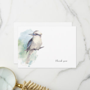 Aquarell-Vogel Dankeschön in liebevoller Erinnerun Dankeskarte