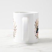 Aquarell-Vogel Jumbo-Tasse (Rückseite)