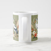 Aquarell-Vogel Jumbo-Tasse (Rückseite)