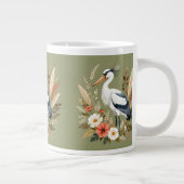 Aquarell-Vogel Jumbo-Tasse (Rechts)