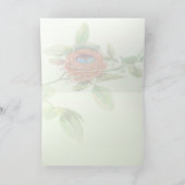 Aquarell-Vogel-Nest Karte (Innenseite)