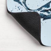 Aquarell-Wal-blaue Mausunterlage Mousepad (Ecke)