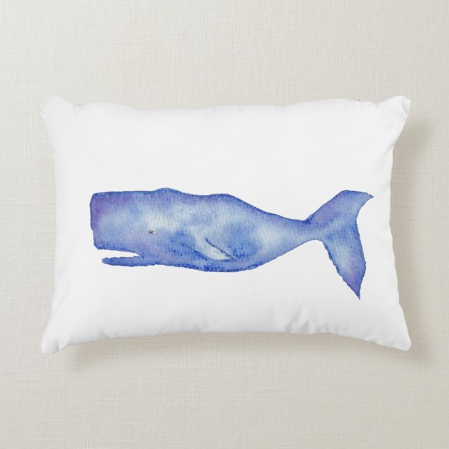 Aquarell-Wal-Kissen Dekokissen (Vorderseite)