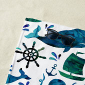Aquarell-Wal-Kraken-Muster scherzt See Strandtuch (Beispiel)