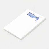 Aquarell-Wal Post-it Klebezettel (angewinkelt)