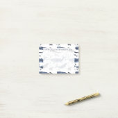 Aquarell-Wal-u. Anker-Muster Post-it Klebezettel (Auf Schreibtisch)