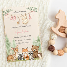 Aquarell-Wald-Baby-Party
