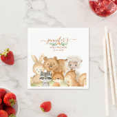 Aquarell-Wald-Baby Serviette (Beispiel)
