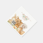 Aquarell-Wald-Baby Serviette (Ecke)