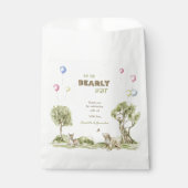 Aquarell Wald Bärchen warten Whimsical Geschenktütchen (Vorderseite)