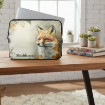 Aquarell Wald Fuchs Natur