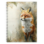 Aquarell Wald Fuchs Natur  Notizblock (Vorderseite)
