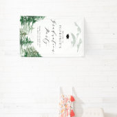 Aquarell-Wald-Wald-Abschluss-Willkommen Banner (InSitu)