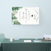 Aquarell-Wald-Wald-Abschluss-Willkommen Banner (Messe)