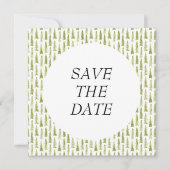 Aquarell-Waldhochzeit Save The Date (Vorderseite)