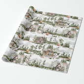 Aquarell-Waldmuster Geschenkpapier (Ungerollt)