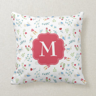 Aquarell-Waldmuster Peter-Kaninchen- Kissen