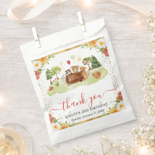 Aquarell-Waldtiere Geburtstag Geschenktütchen