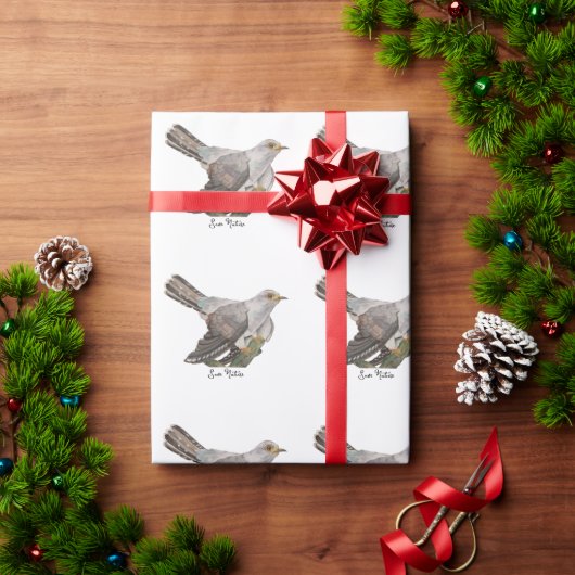 Aquarell-Waldvögel Geschenkpapier (Feiertagsgeschenk)