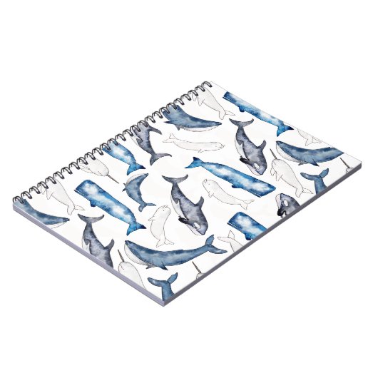 Aquarell-Wale Notizblock (Linke Seite)