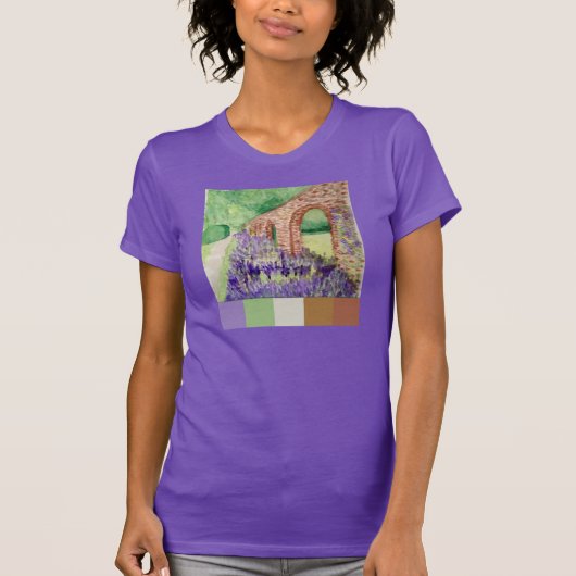 Aquarell-Wand T-Shirt (Vorderseite)