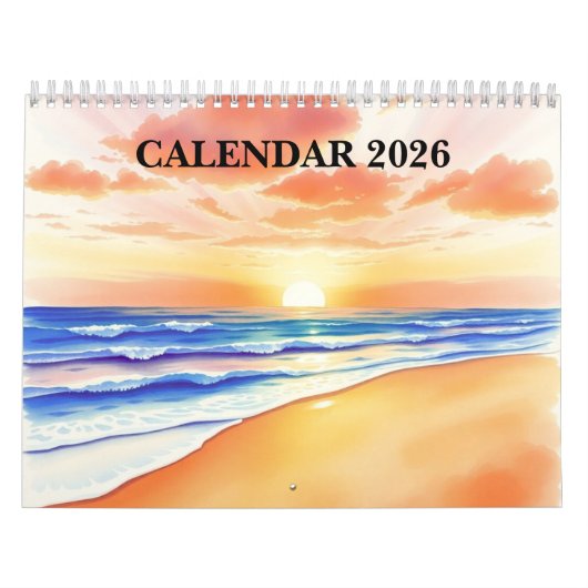 Aquarell-Wandkalender 2025  Kalender (Titelbild)
