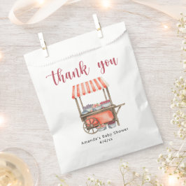 Aquarell-Warenkorb Beeren Baby Shower Danke Geschenktütchen
