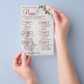 Aquarell Was ist in Ihrer puren Duschspielkarte? Flyer (Handgriff)