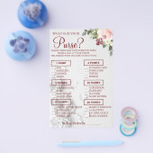 Aquarell Was ist in Ihrer puren Duschspielkarte? Flyer (Einzeln)