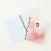 Aquarell-Wash-Anfangsbuchstaben-Planer Notizblock (Innenseite)