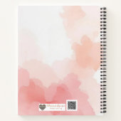 Aquarell-Wash-Anfangsbuchstaben-Planer Notizblock (Rückseite)
